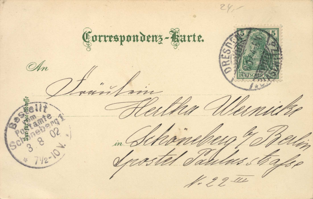 Alter Umschlag mit einer 5d-Marke, postgestempelt "Schweiz" im Jahr 1873, an die Schweiz adressiert, mit einer Illustration einer Frau.
