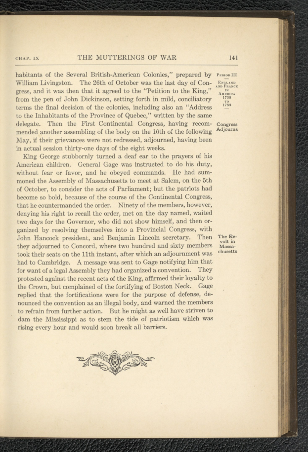 Offenes Buch mit dem Titel "Die Gedanken des Krieges" auf schwarzer Oberfläche, zeigt eine Illustration eines Soldaten mit Gewehr und Fahne auf einer Wiese mit Bäumen, Bergen und einem Sonnenuntergang.
