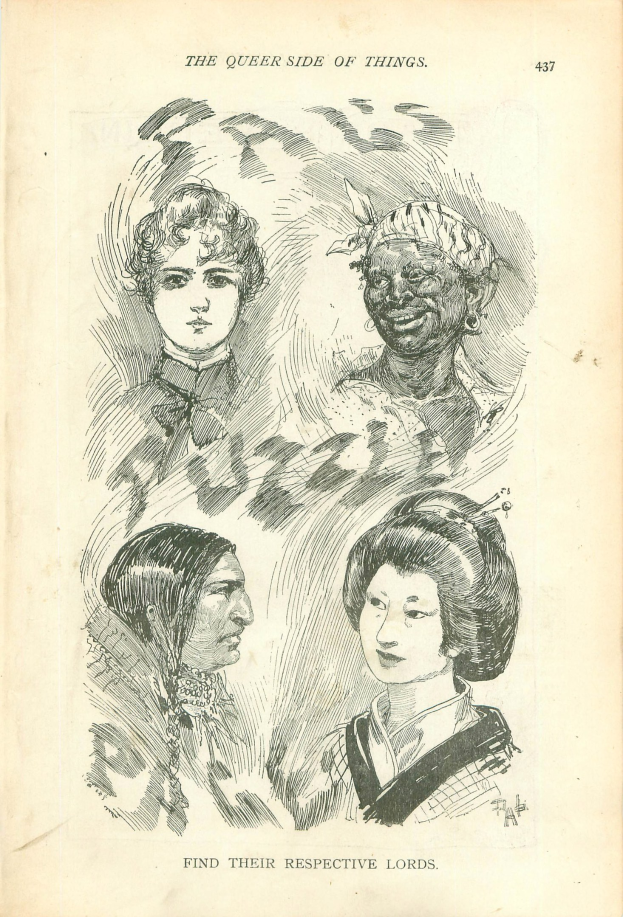 Das Cover eines alten Buches namens "Die queere Seite der Dinge" zeigt vier illustrierte FrauenGesichter.