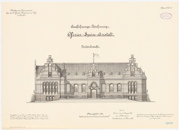 Schwarz-weiß-Zeichnung des Reichstagsgebäudes, des Hauptsaals des Deutschen Parlaments in Berlin, mit seiner Flagge oben drauf, begleitet von Text.