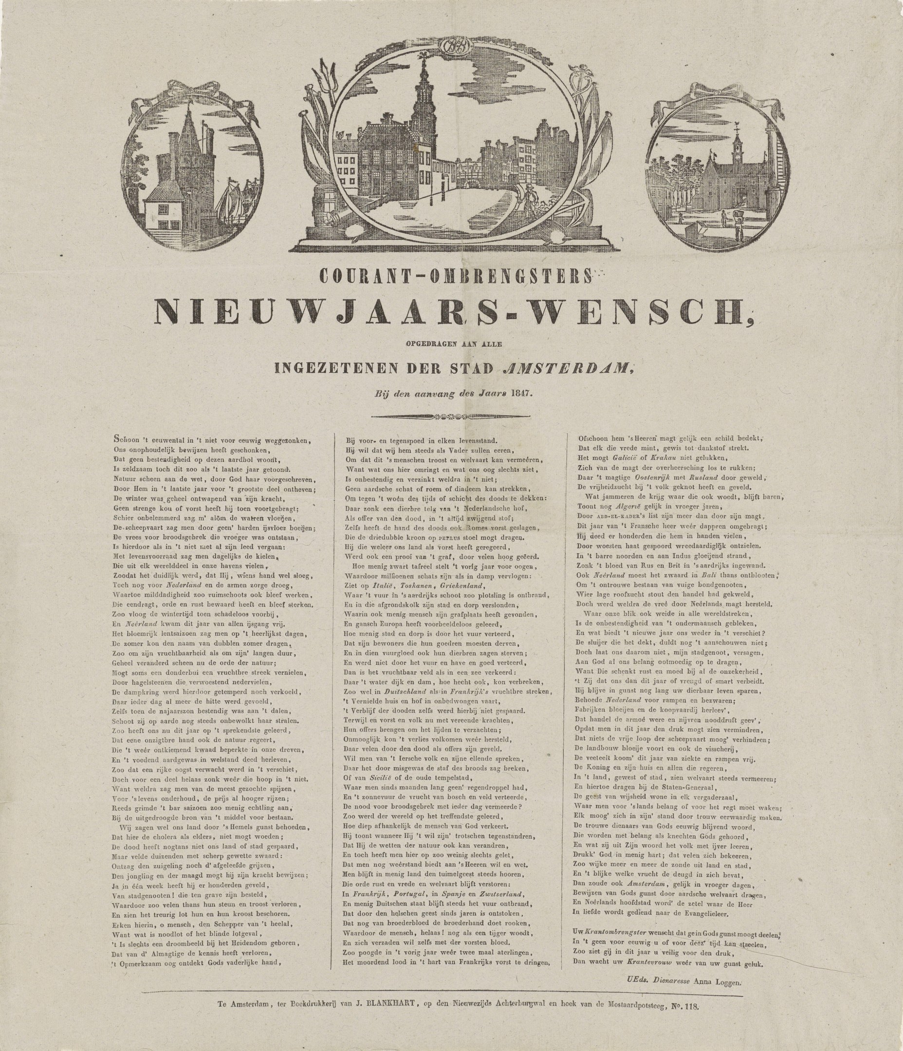 Alte Zeitung mit historischem Stadtbild, Text und Fotos.